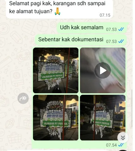 Pengiriman Papan Bunga Selamat Petogogan
