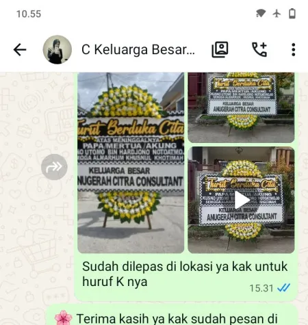 Pengiriman Papan Bunga Duka Petogogan