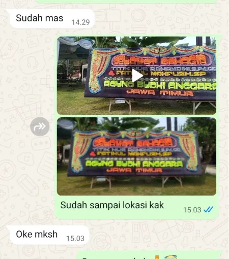 Pengiriman Papan Bunga Petogogan
