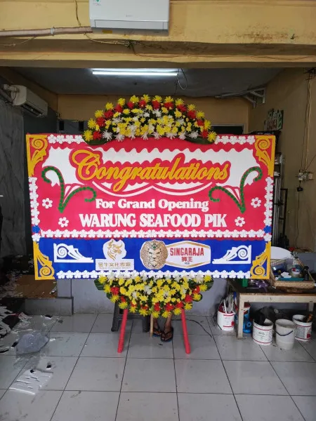 Papan Bunga Ucapan Selamat Petogogan